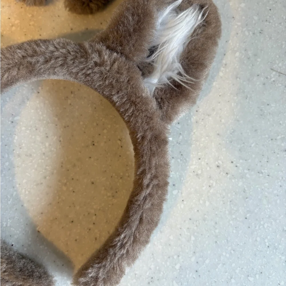 Great Wolf Lodge Plush Brown Animal Ear Headbands (Pair).